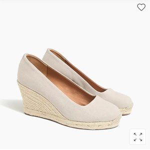 J. Crew New Canvas Espadrille Wedges